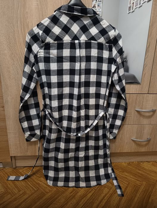 Sukienka koszulowa w kratkę Esmara rozmiar 34 XS