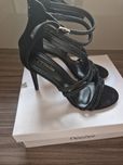 Eleganckie czarne sandaly