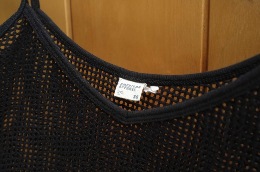 ażurowa sukienka tunika Body Conscious Tank American Apparel XS sieć
