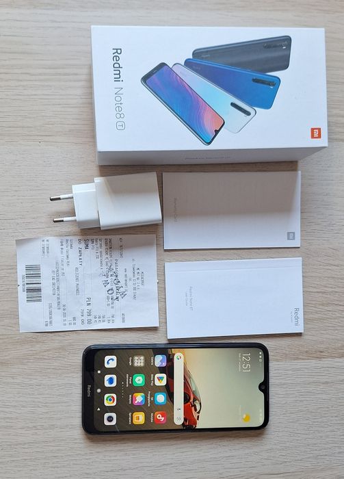Smartfon Redmi Note 8t, 4GB RAM, 64 GB ROM, stan BDB+