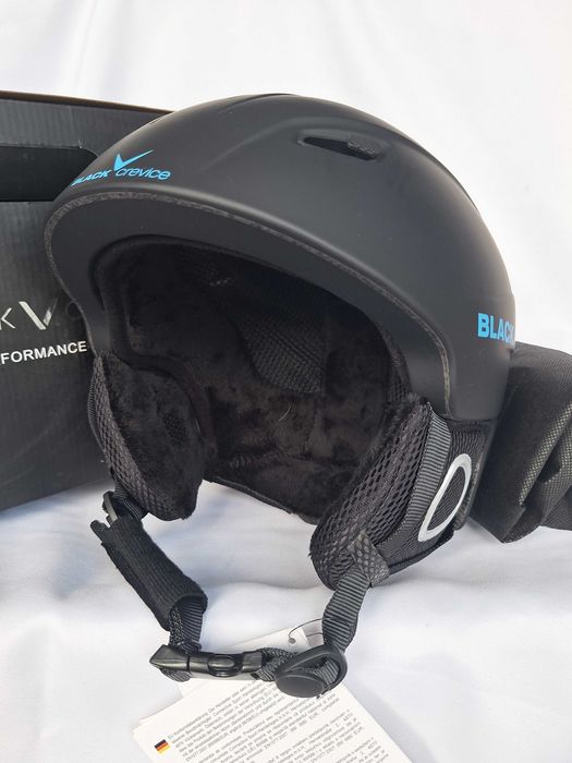 Kask narciarski Black Crevice Kitzbuhel Matt Black Blue L 59-60cm