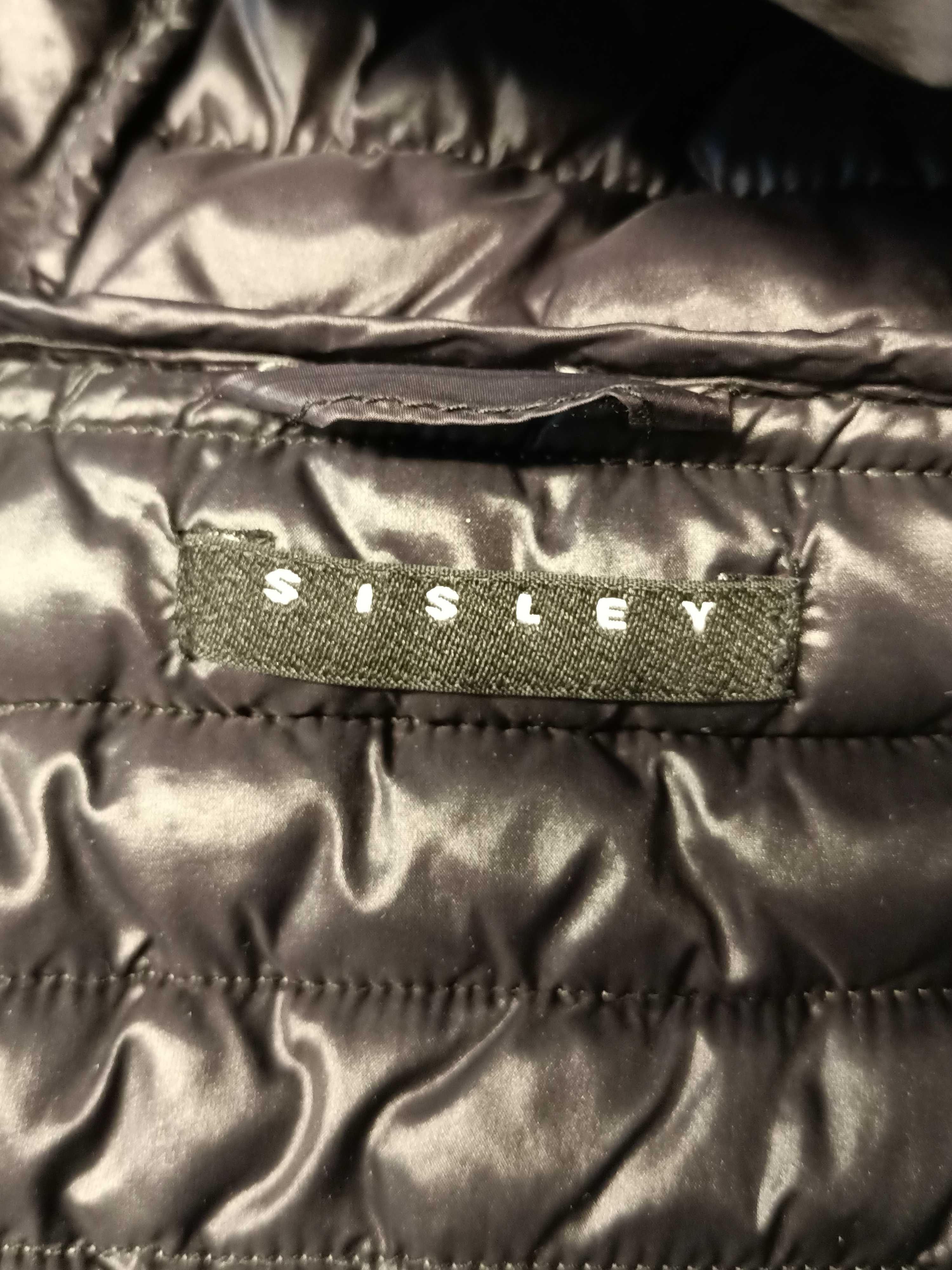 Kurtka puchowa unisex dziecięca szara Sisley M 130 cm