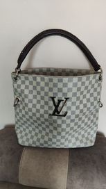 Torebka LV Louis Vuitton duża shopper pasek ze skóry