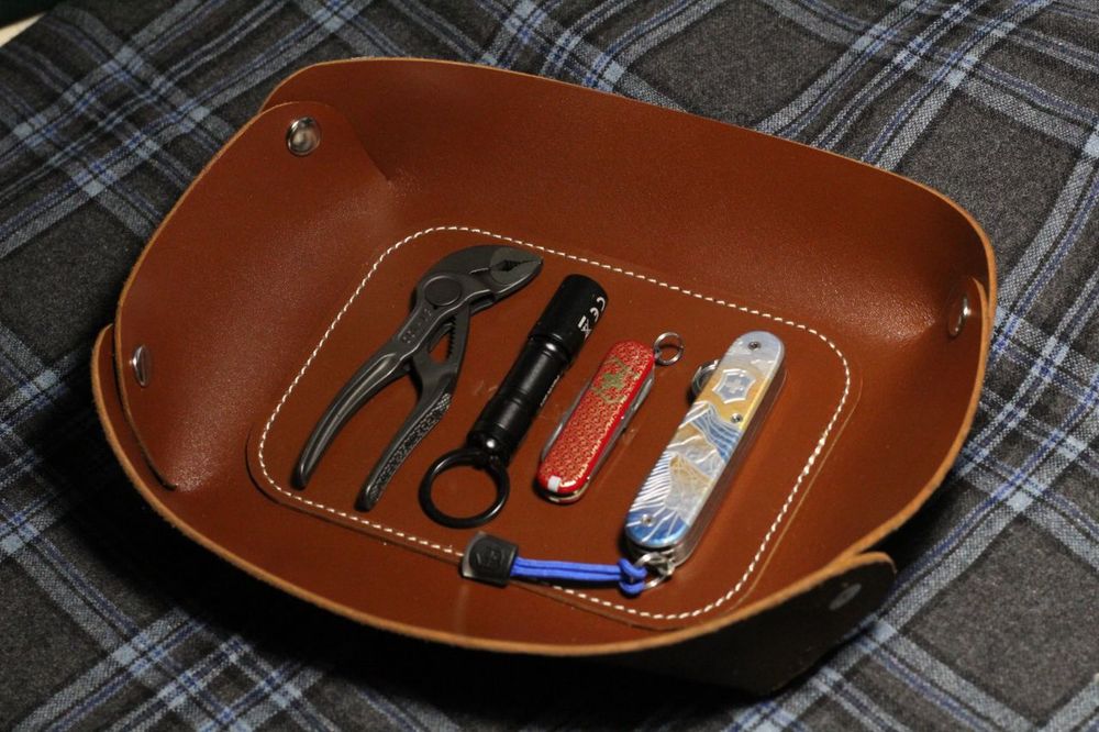 Чехол из натуральной кожи в сумку карман victorinox wenger leatherman