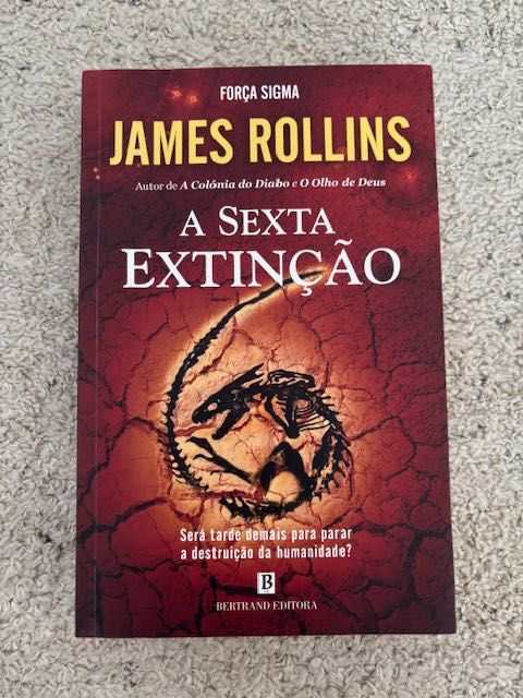 Livro "A sexta extinção" de James Rollins