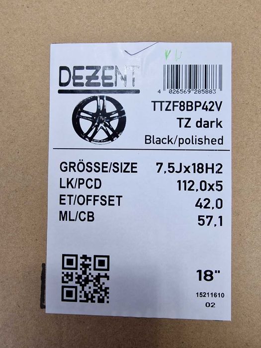 NOWE Alufelgi 18" Skoda KAROQ OCTAVIA SUPERB - Czarny Poler
