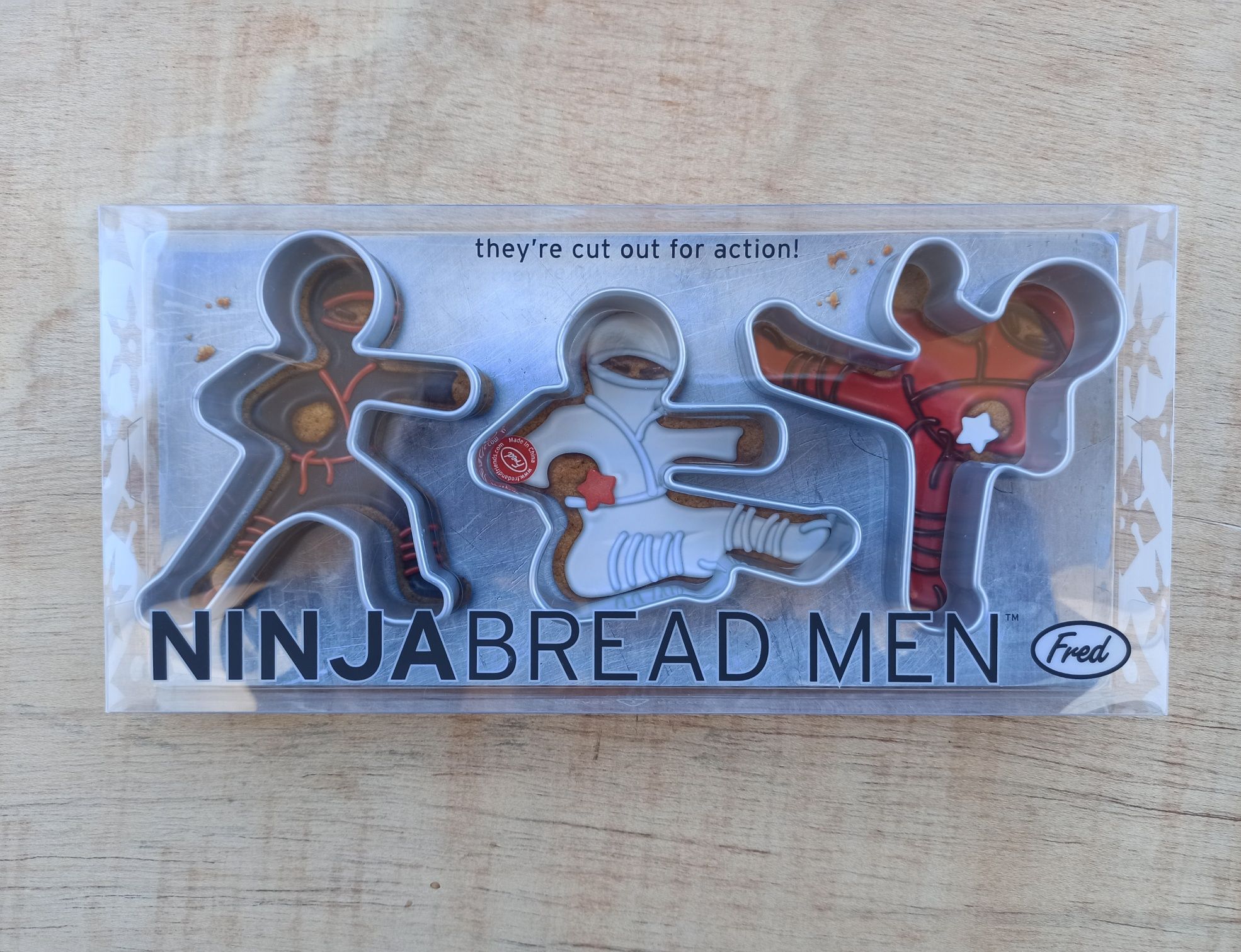 Conjunto de 3 formas de bolacha "Ninja Bread Men"