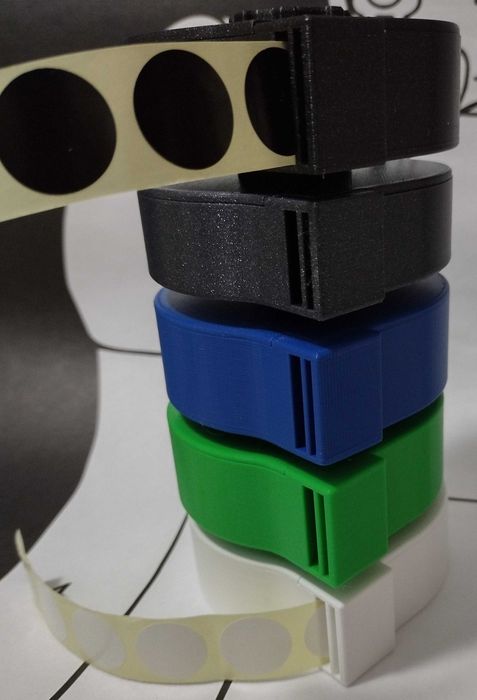 Dyspenser zaklejek naklejek etykiet  okrągłe - 20 mm 1000 sztuk