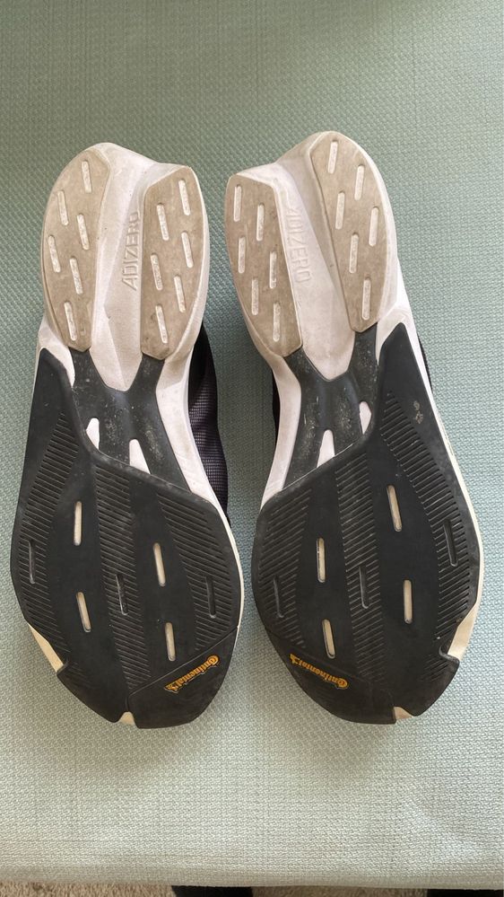 ADIDAS Adizero Adios 8 Running Shoes Carbon / Ftwwht / Cblack EU 48