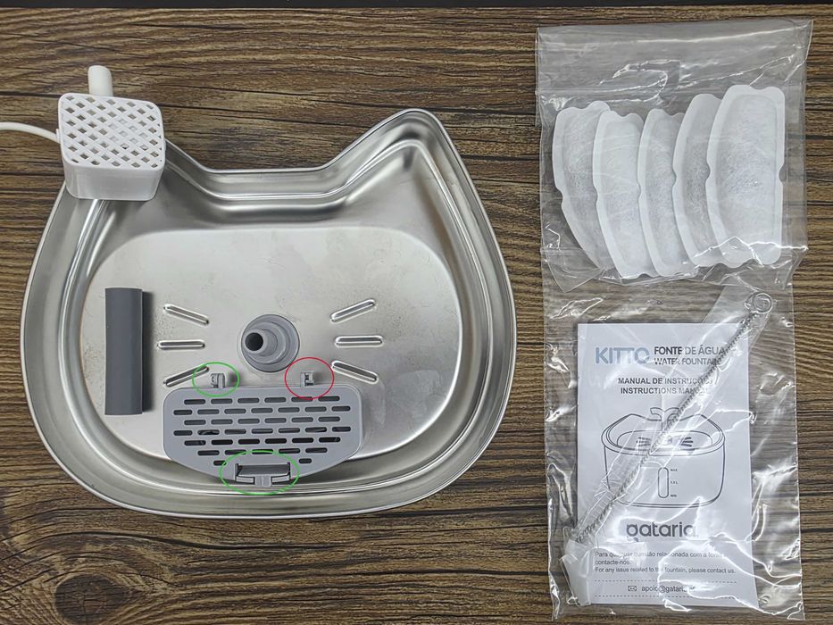 Fonte de água KITTO em aço inoxidável