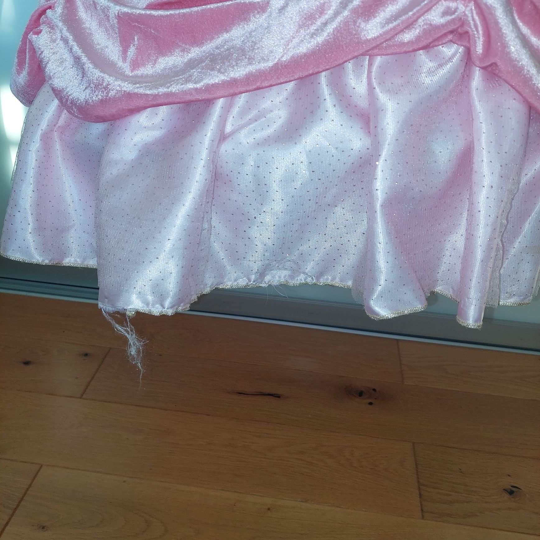 Sukienka księżniczki z peleryną 7 - 8 lat kostium bal karnawałowy