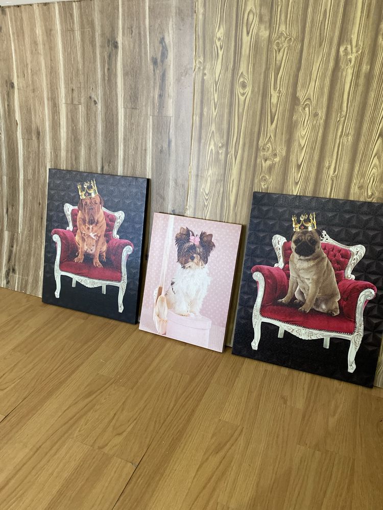 3 quadros decorativos