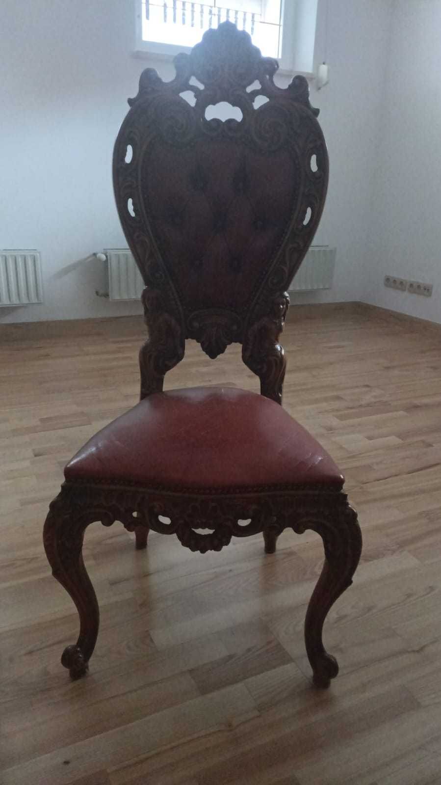 Stół plus 4 krzesła na styl barokowy