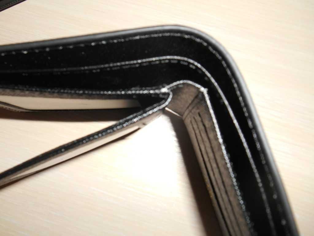Louis Vuitton portmonetka Czarny portfel męski skóra 76-45