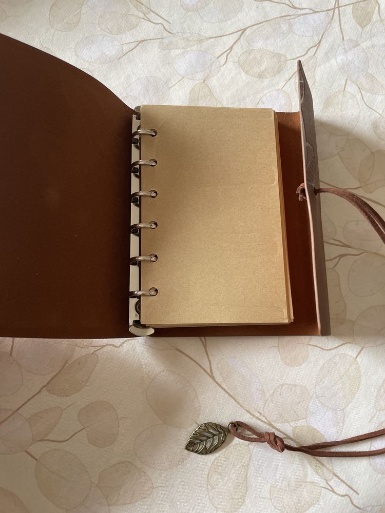 Caderno inteligente A5 vintage - Notebook Castanho