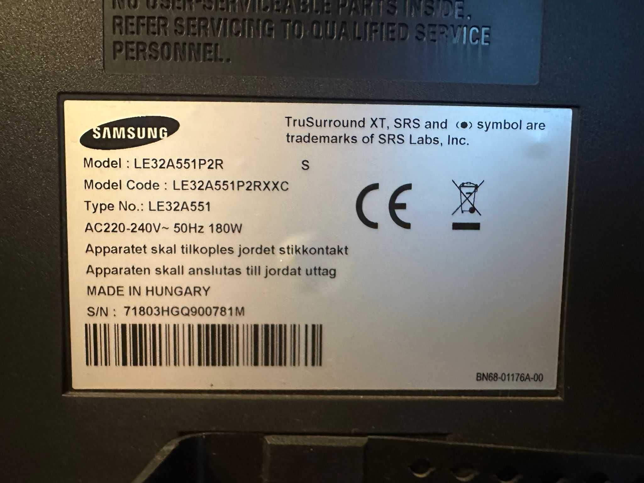 Telewizor SAMSUNG LE32A551P2R