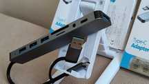 USB хаб 8/2 Type-C для MacBook та інших ноутбуків