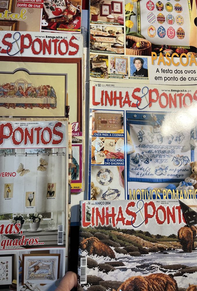 12 antigas revistas Linhas & Pontos