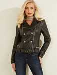 Kurtka  Guess ramoneska rozm m biker ze skory ekologicznej
