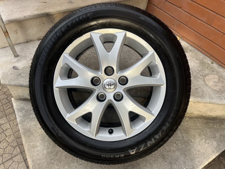 4 Jantes Toyota 16” com pneus Bridgestone 225/55/R16