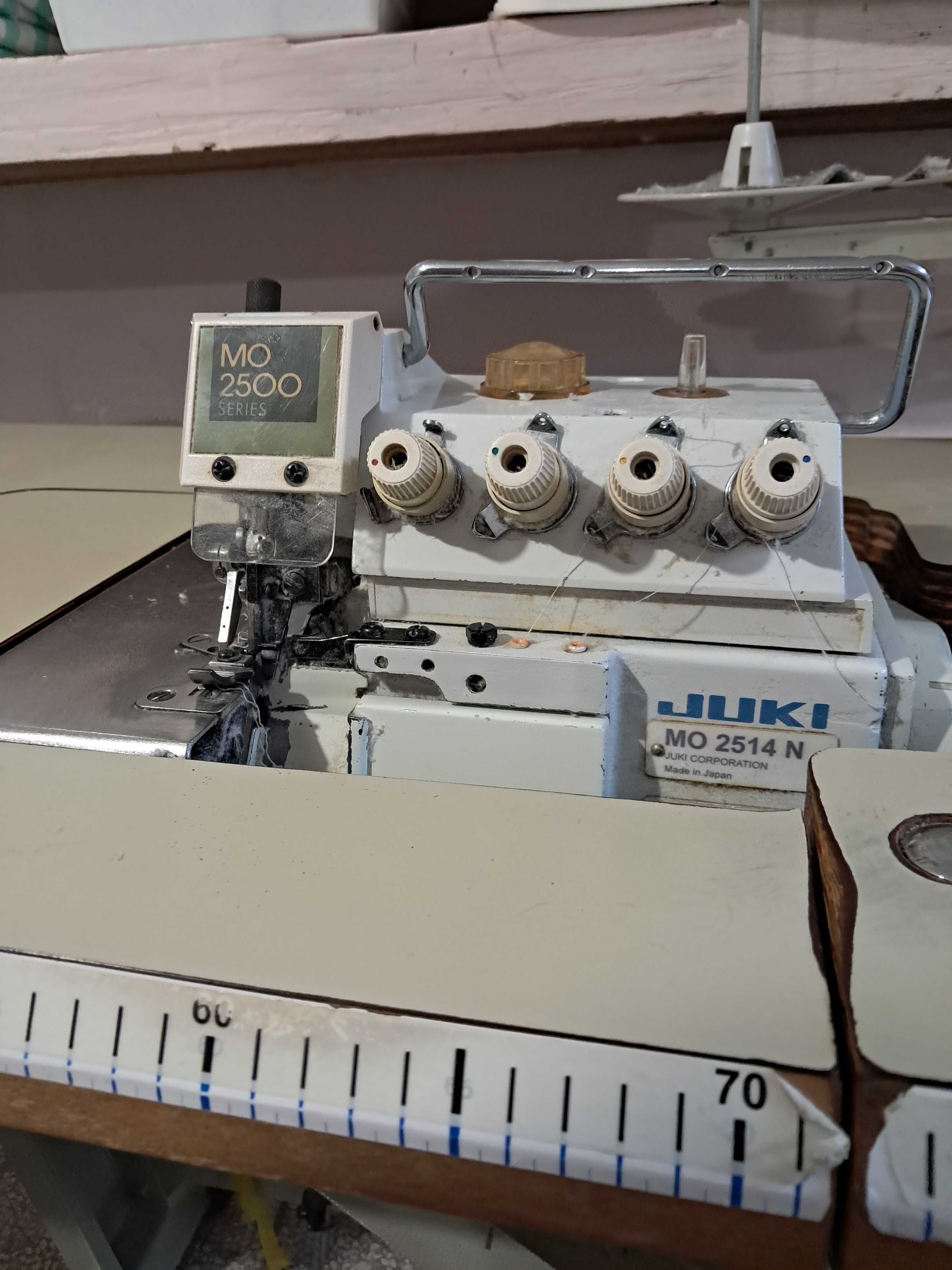 Overlock 4-nitkowy Juki MO 2514 N, MERESZKA