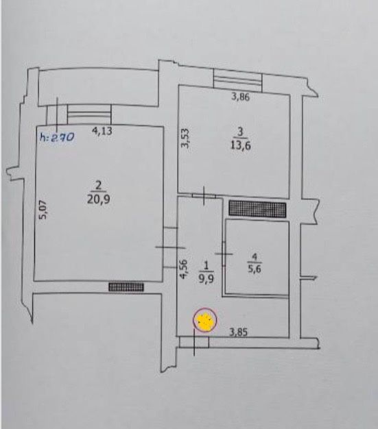 Продаю 1-кімнатну квартиру 54м2 поверх7й ціна 51800$ Заходьте і Живіть