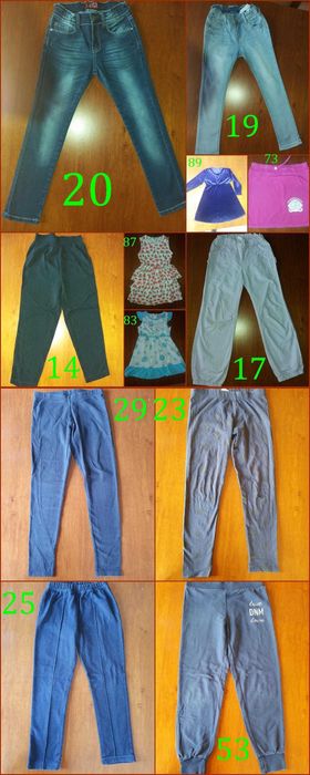 Spodenki, spodnie, legginsy, spódnica, sukienka roz.122 (310