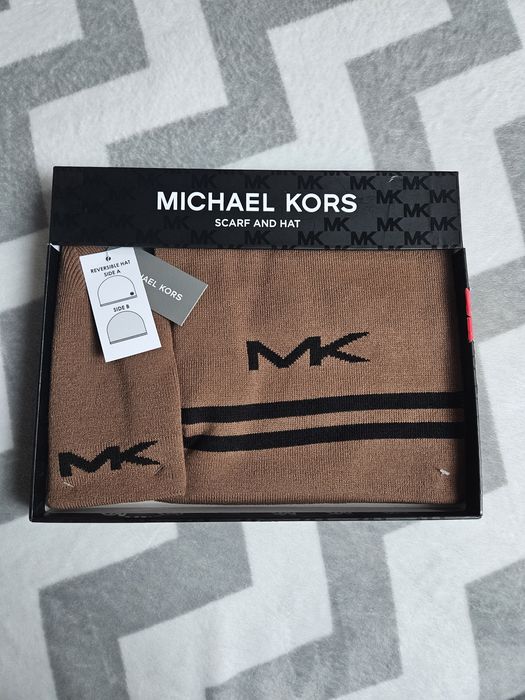 Zestaw czapka i szalik Michael Kors, oryginalny