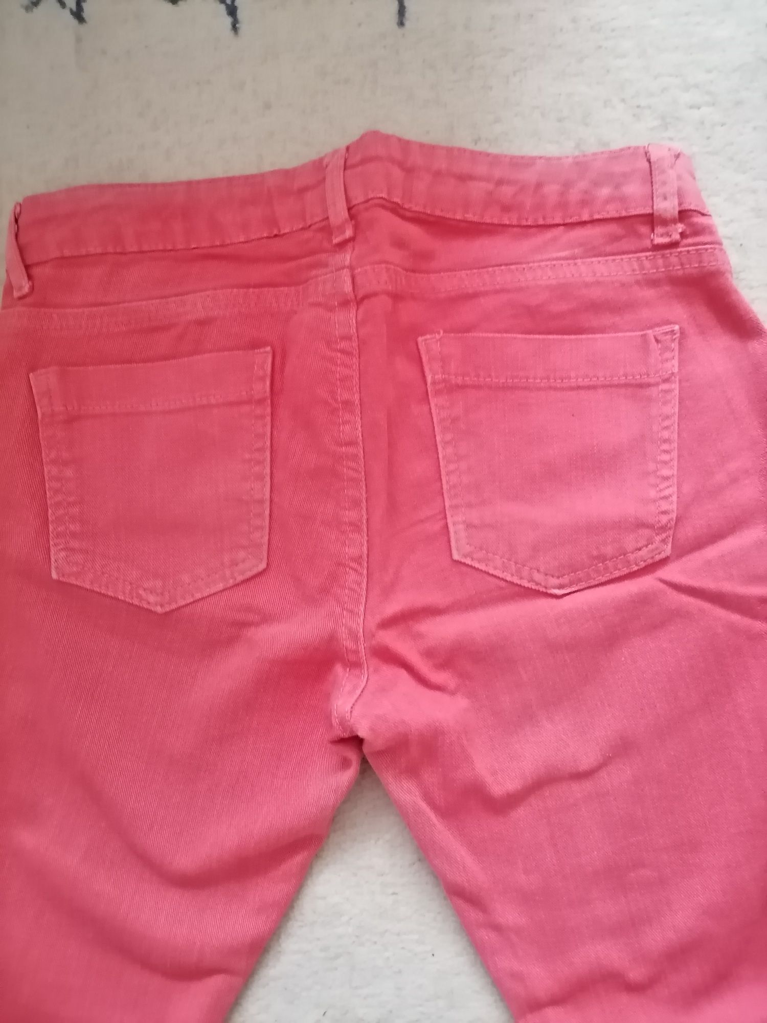 Spodnie jeansy czerwone Zara r. S/164