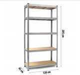 Стелаж металевий Humberg 205 х 120 х 45 см макс. 200 кг на п