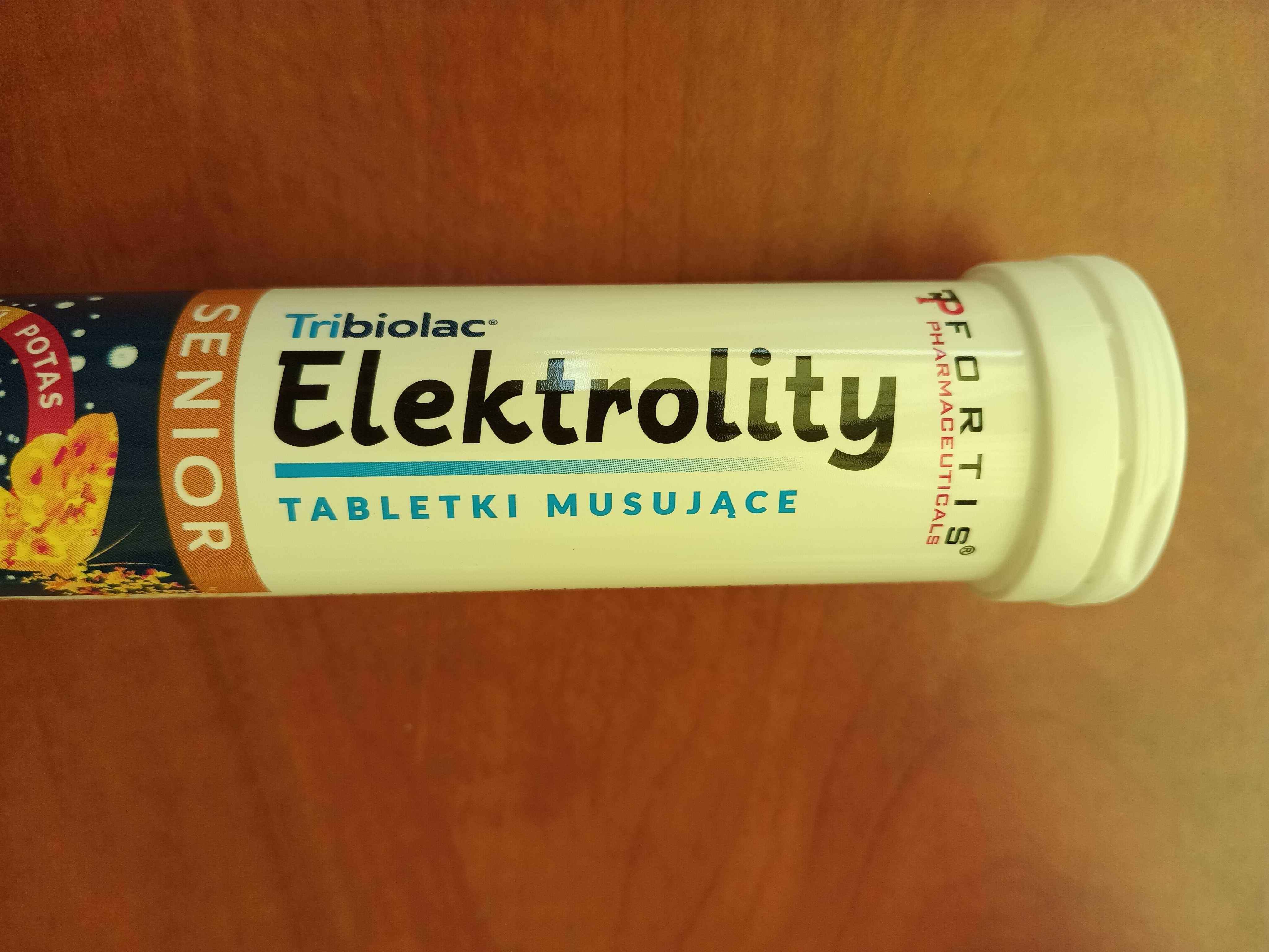 Elektrolity Senior z serii Tribiolac 20 pomarańczowych tabl musujących