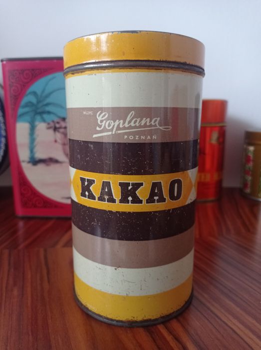 Stara PUSZKA Kakao GOPLANA Poznań 1971 prawdziwy PRL