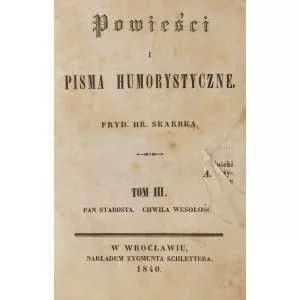 Fryderyk Skarbek - Powieści i Pisma Humorystyczne 1840 rok