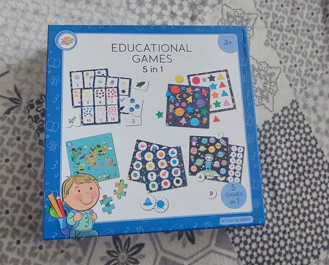Gra edukacyjna 5w1 dla chłopca