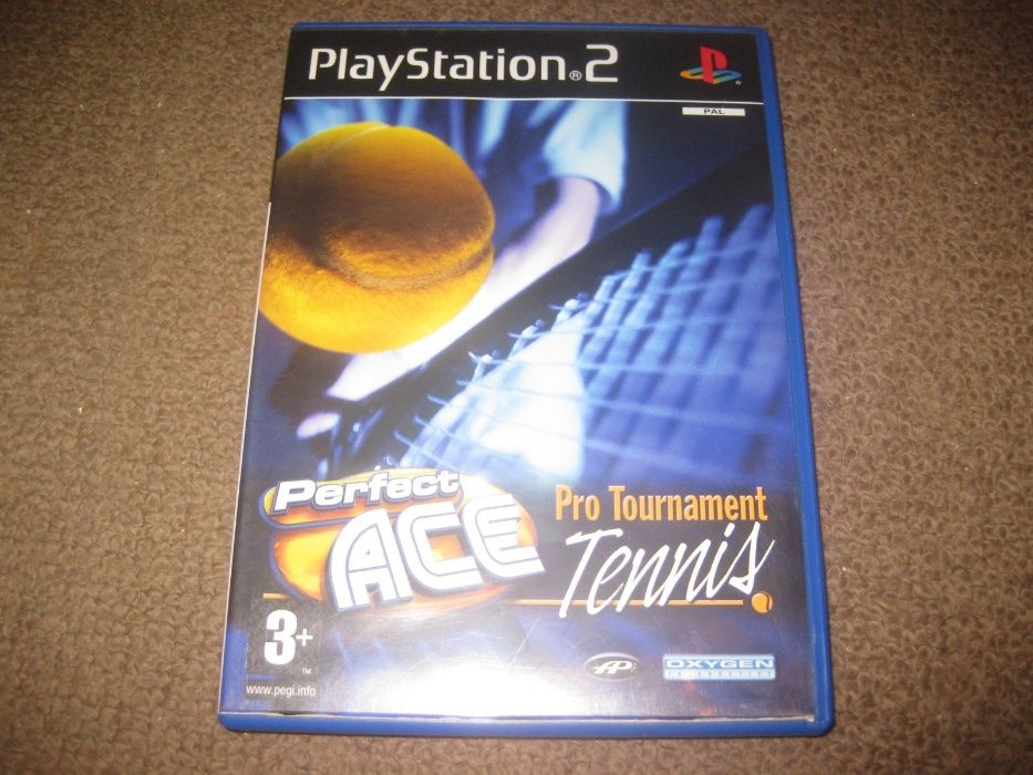 Jogo "Perfect Ace- Pro Tournament Tennis" PS2/Completo!