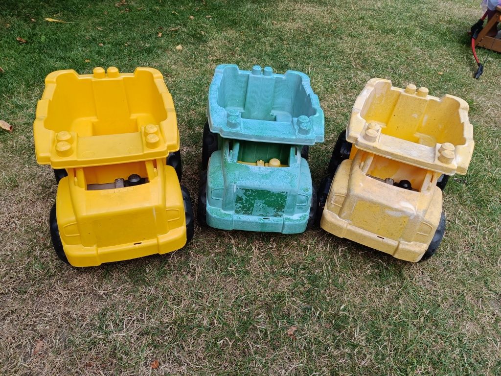 Zestaw klocki mega bloks fisher Price stoluczek wywrotka budowlana  ps