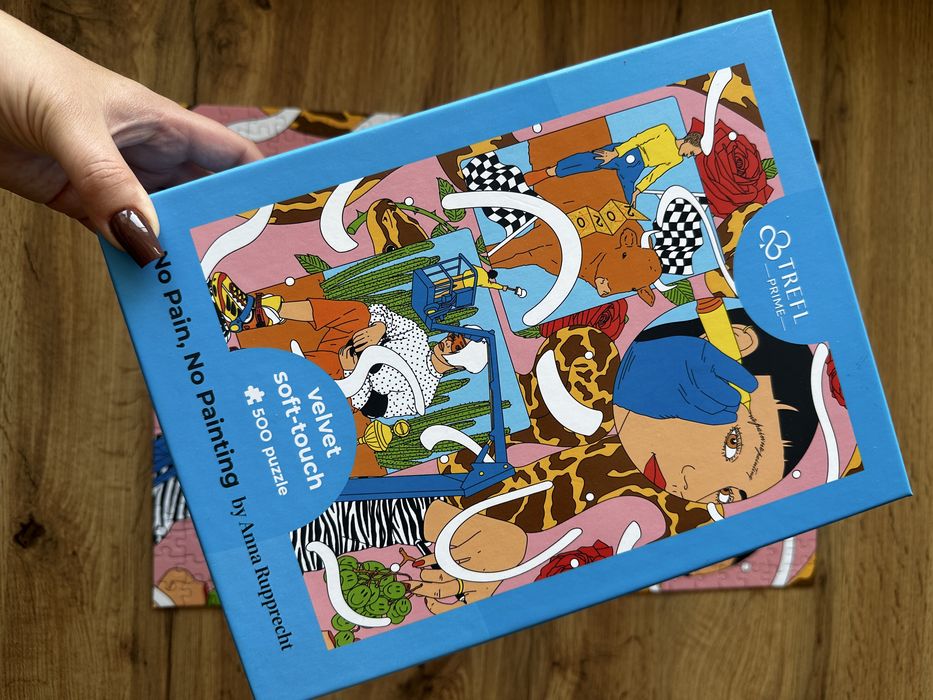 Puzzle TREFL Velvet Soft Touch No Pain, No Painting (500 elementów)