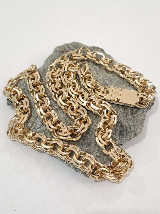 Złoty łańcuszek Splot Galibardi 55 cm 1 cm