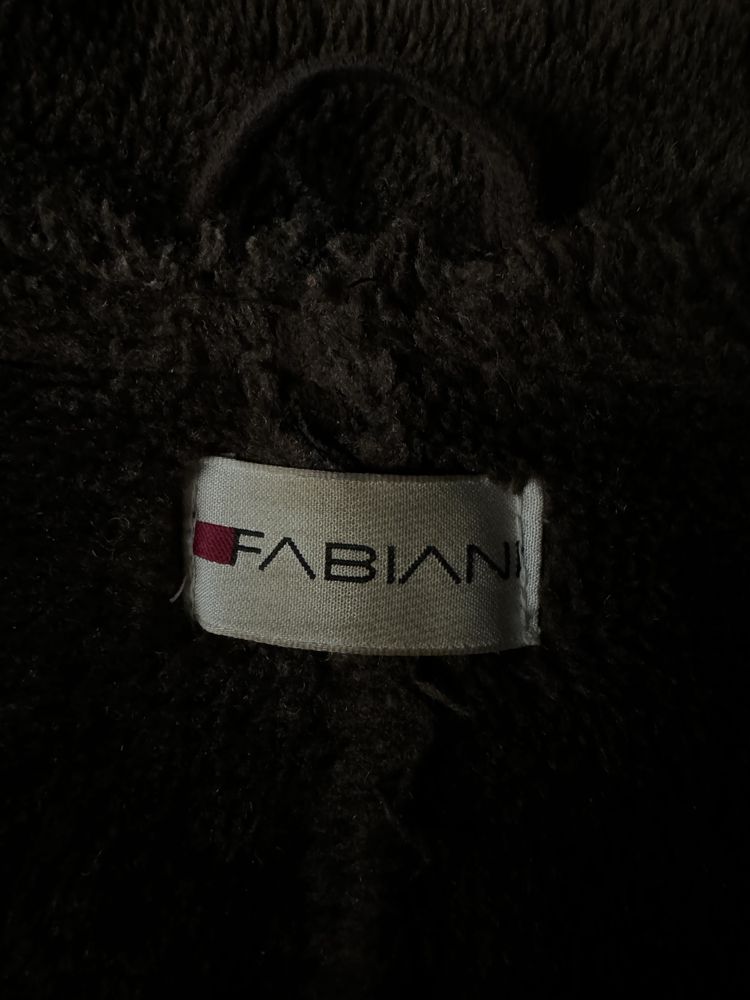 Fabiani brązowy kożuch L