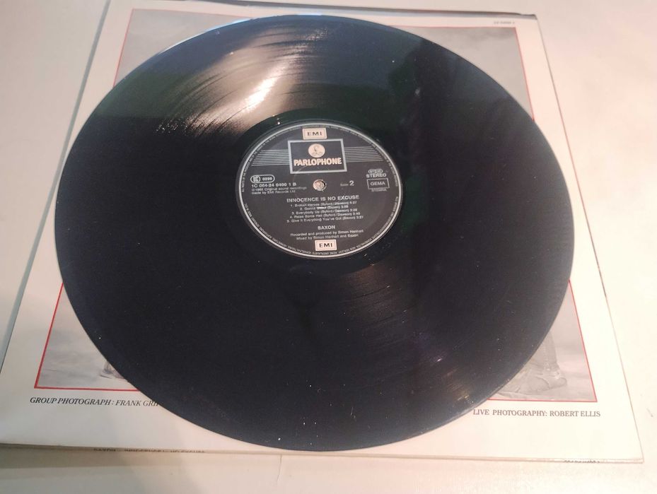 Saxon Innocence is no excuse LP firs press ( near mint )