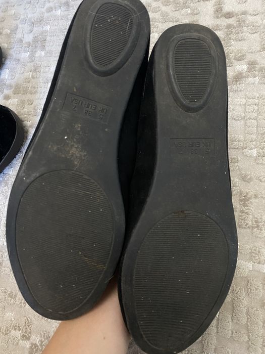 Балетки тапочки Atmosphere MB Classic чорні замша 38