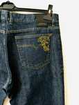 Spodnie dżinsowe męskie Versace Collection 38 ciemno niebieskie