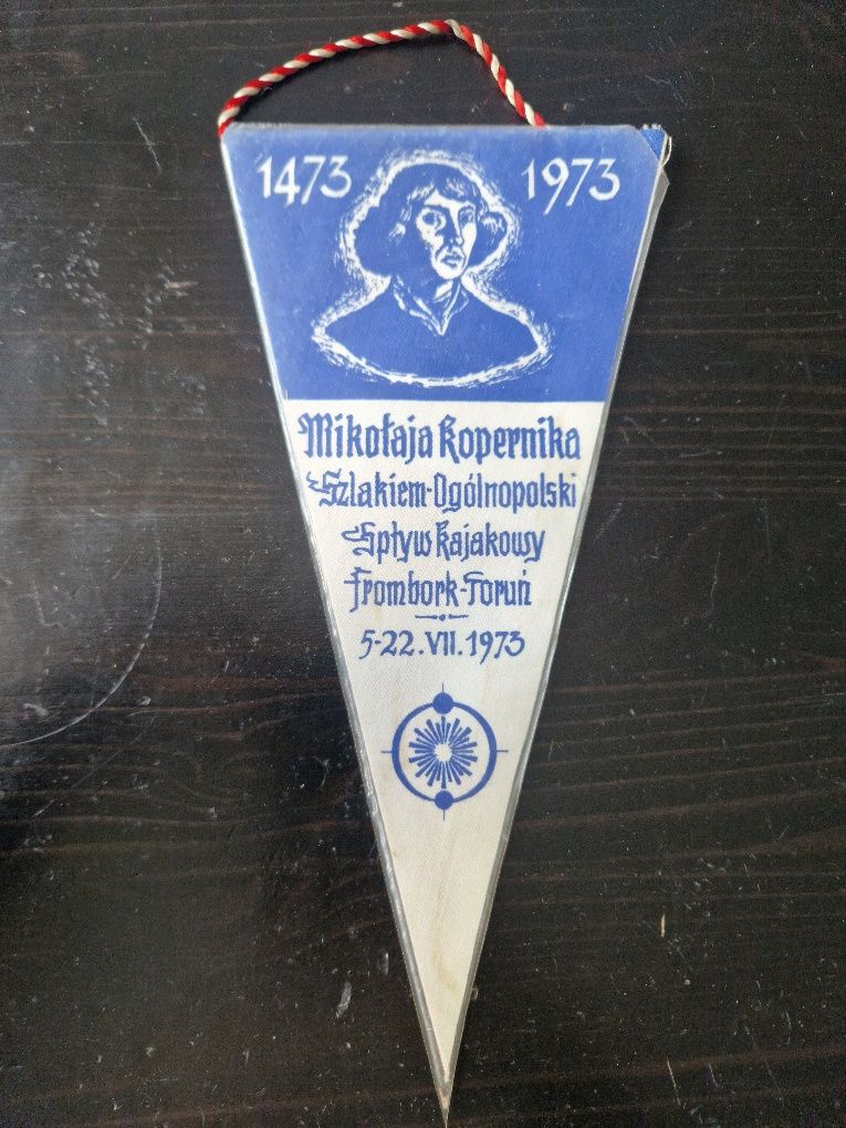 Proporczyk spływ kajakowy Frombork-Toruń 1973r.