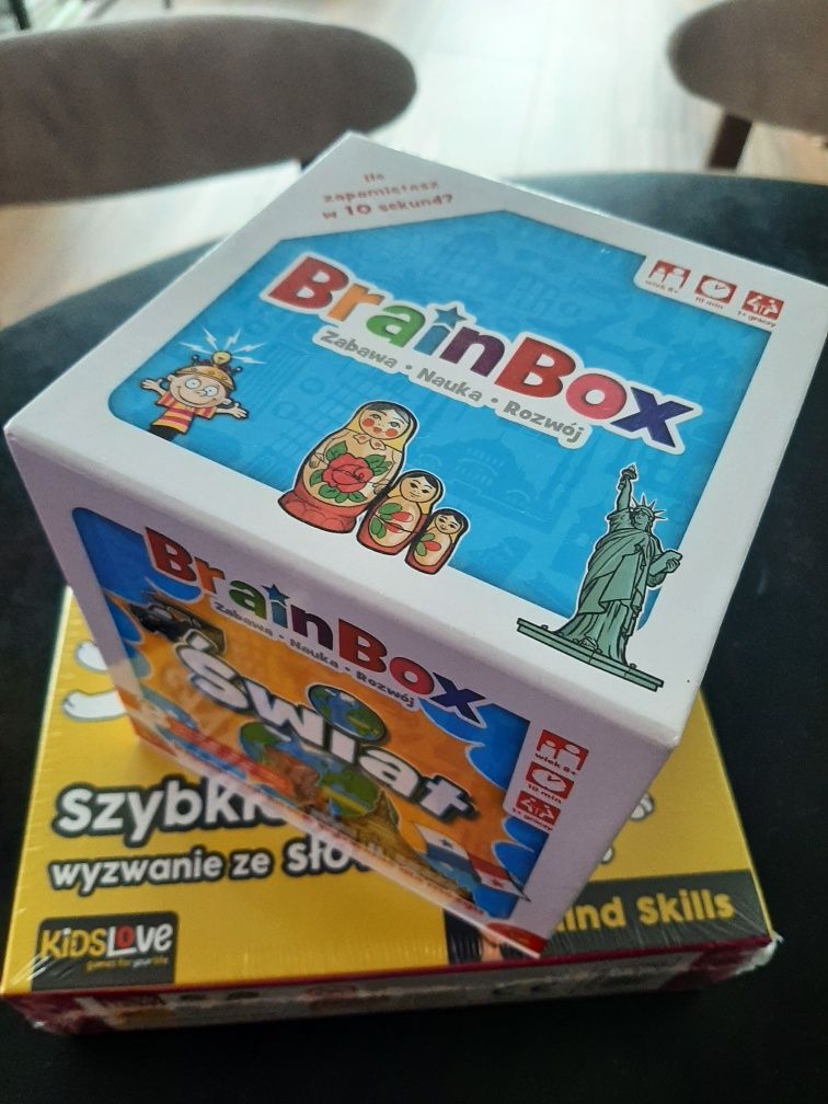 Gra pozorów, geniusz, BrainBox- jak nowe i  wyścig słów- nowa