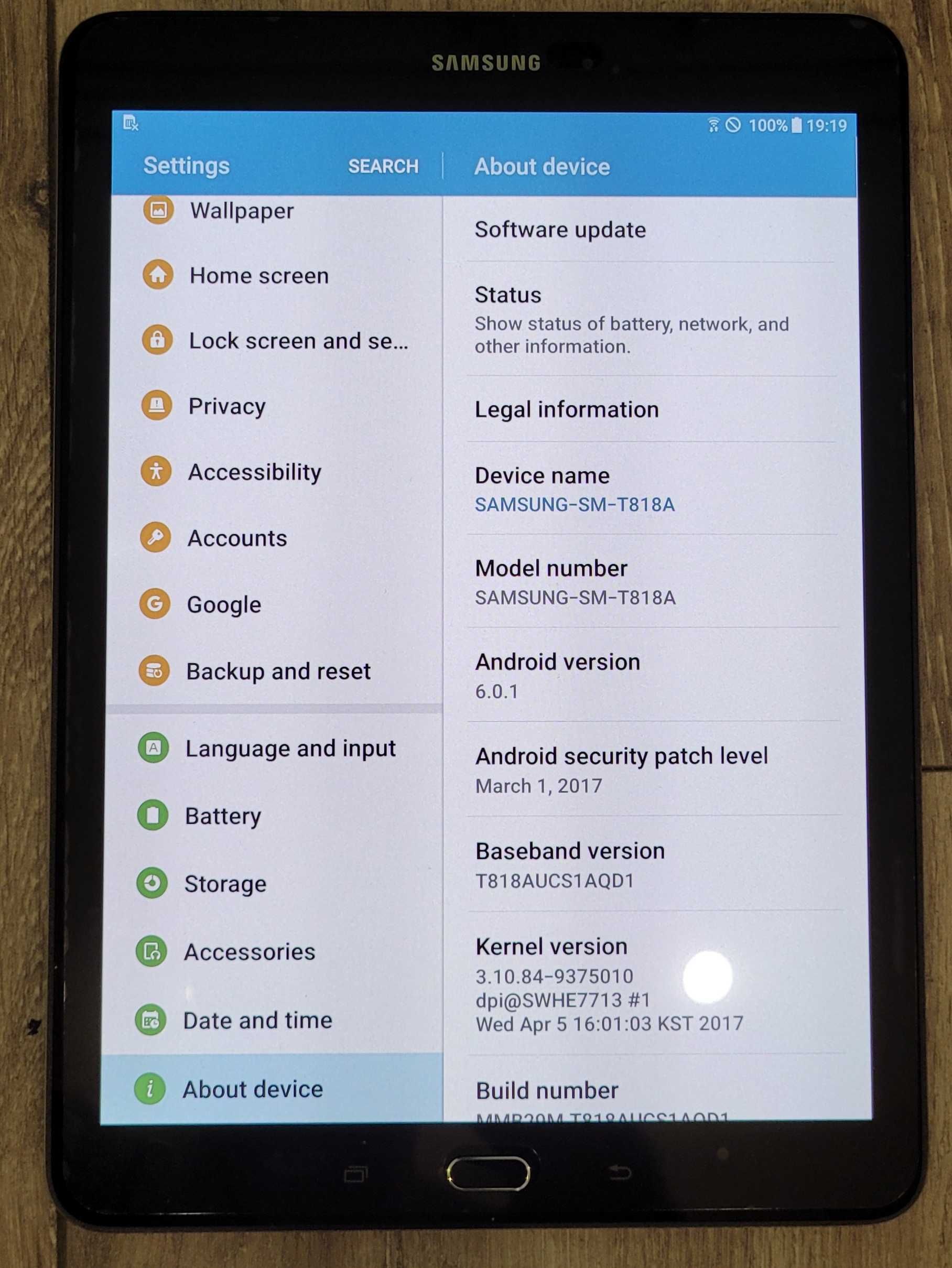 Планшет Samsung Galaxy Tab S2 9.7 SM-T818A 32GB