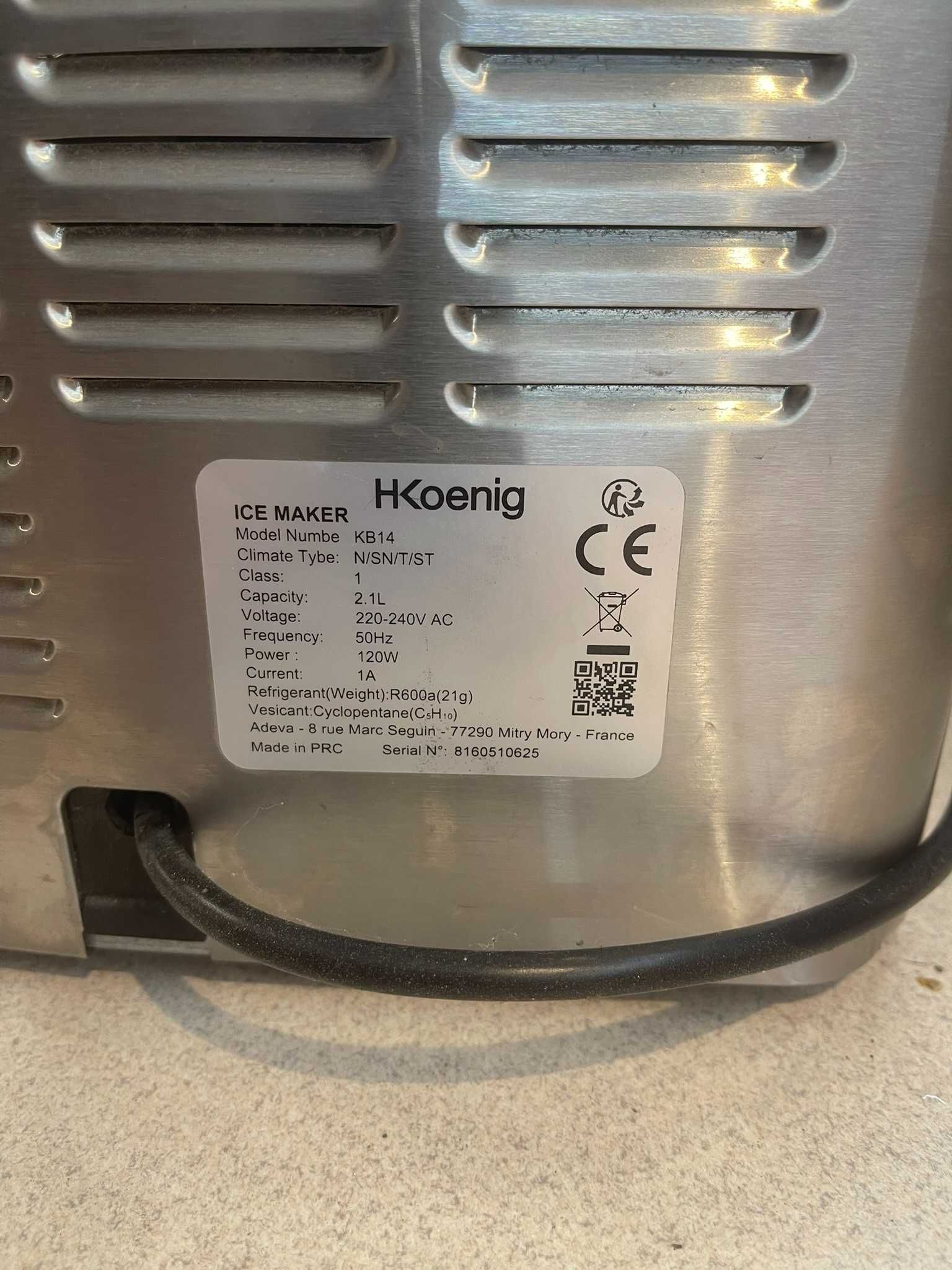 H.KOENIG Kostkarka do lodu, 2,1 litra