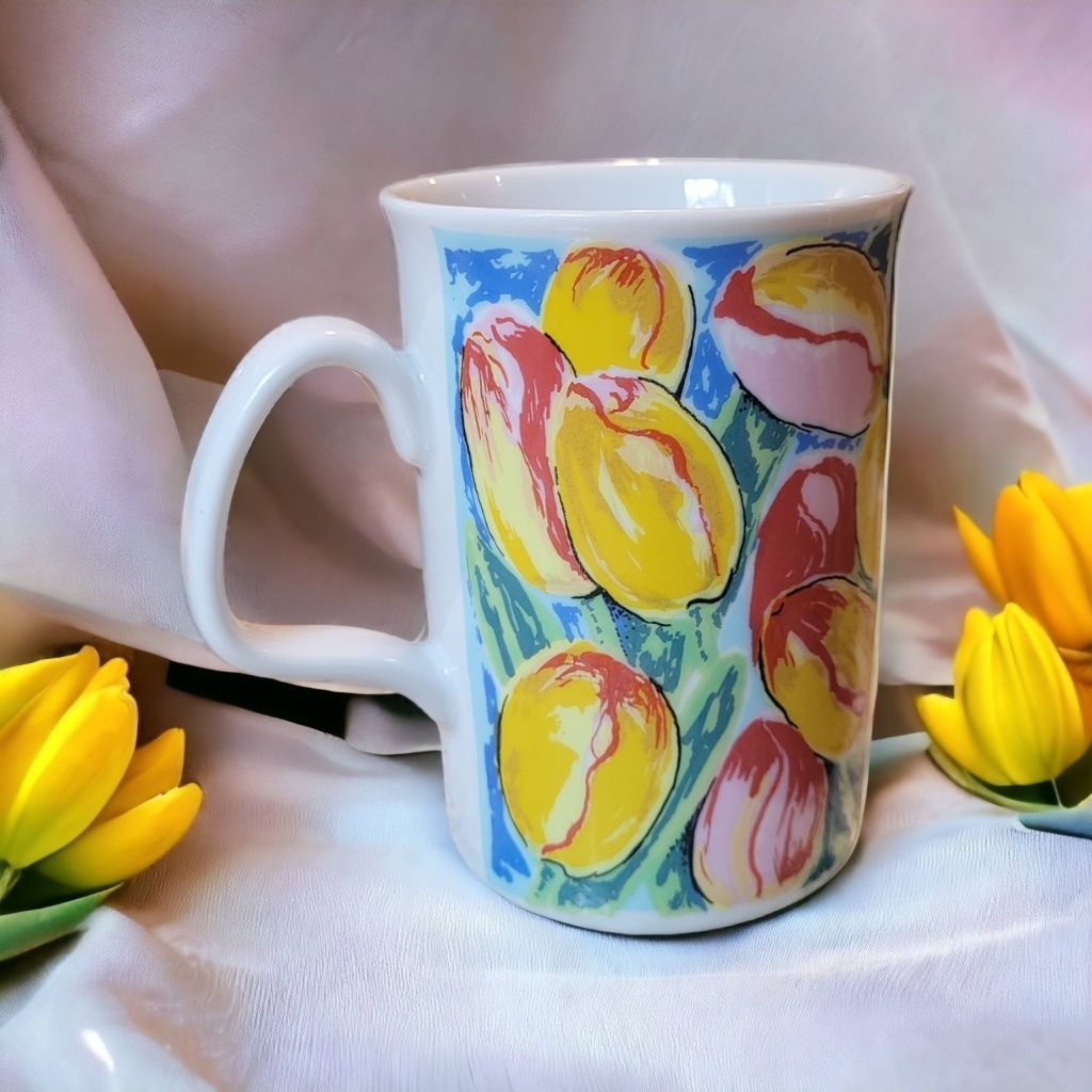 Kubek ceramiczny Chodzież tulipany
