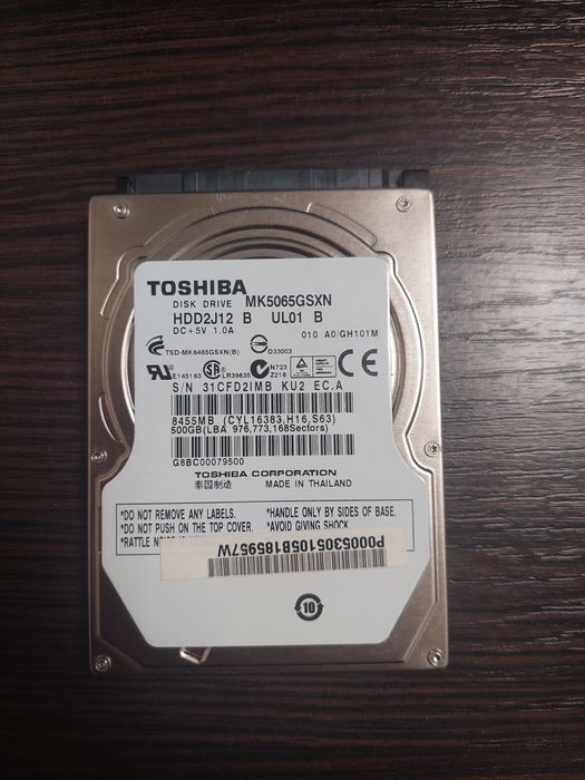 Тоshiba 500Gb 2.5