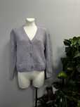 Sweter kardigan fioletowy wrzowosy liliowy