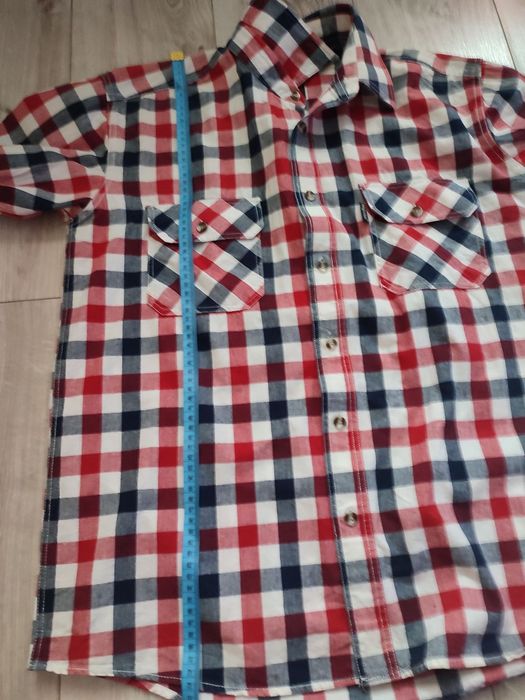 Koszula męska w kratę firma Classic Majester Fashion (L)